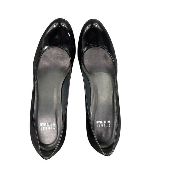 Stuart Weitzman Shoe Women 7 Pumps Platform Stiletto Patent Leather Formal Black - Picture 8 of 15